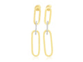 Royal Jewelry Manufacturing Diamond Paperclip Drop Earrings