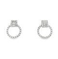 Arya's Collection Diamond Door Knocker Earrings