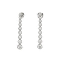 Arya's Collection Graduated Diamond Drop Earrings