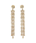 F J KASHI Diamond Bezel Chandelier Earrings