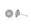 OM Jewelry Round Halo Earrings