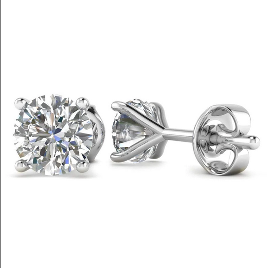 Certified Diamond Stud Earrings