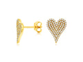 Royal Jewelry Manufacturing Diamond Pave Heart Studs