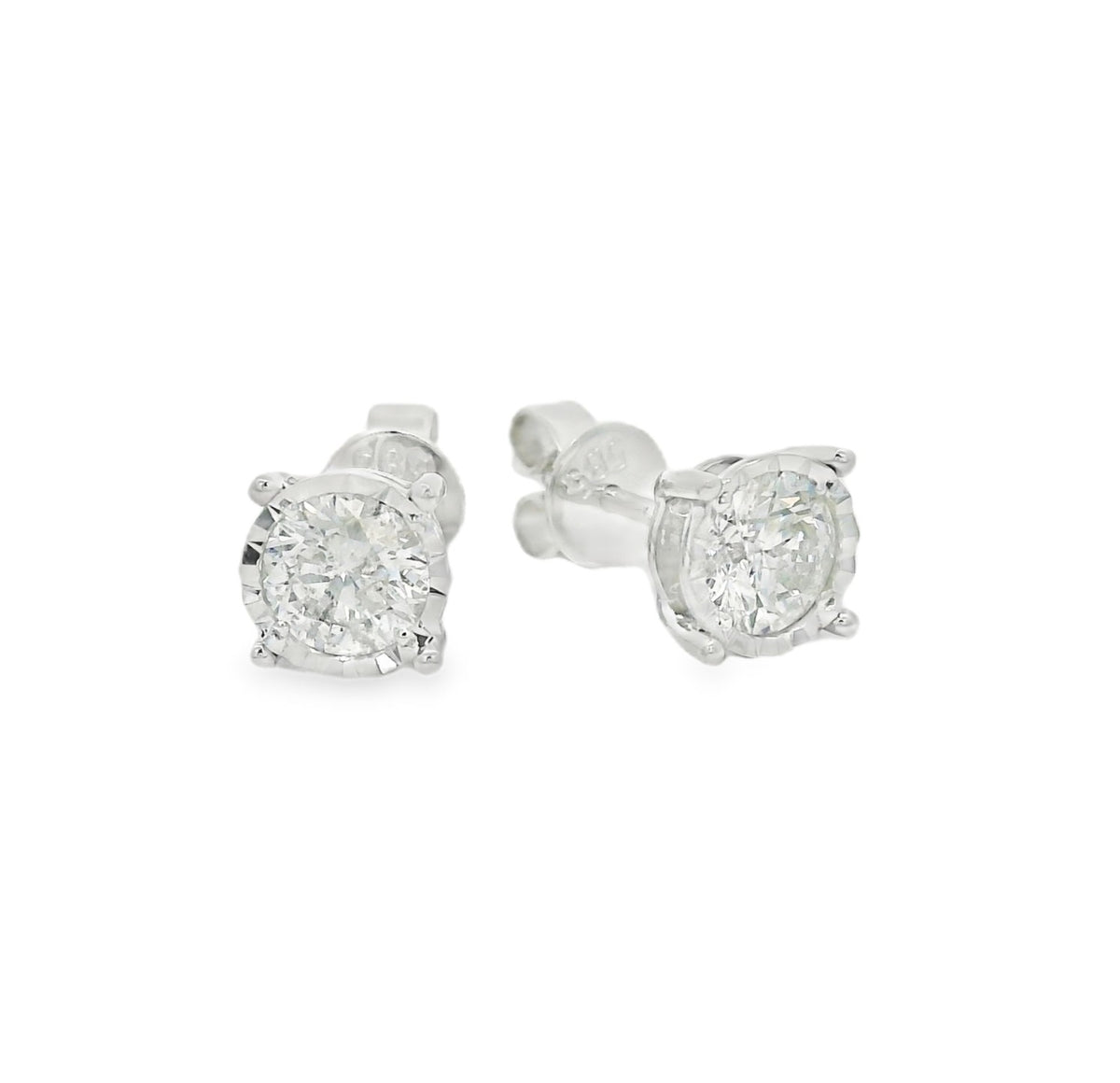Paramount Gems Illusion Diamond Stud Earrings