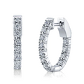 Shy Creations Diamond Oval Hoop Earrings