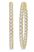 Ashi Diamond Inside-Out Diamond Oval Hoop Earrings