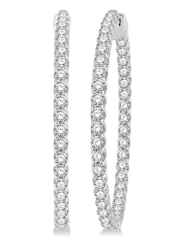 Ashi Diamond Inside-Out Diamond Hoop Earrings