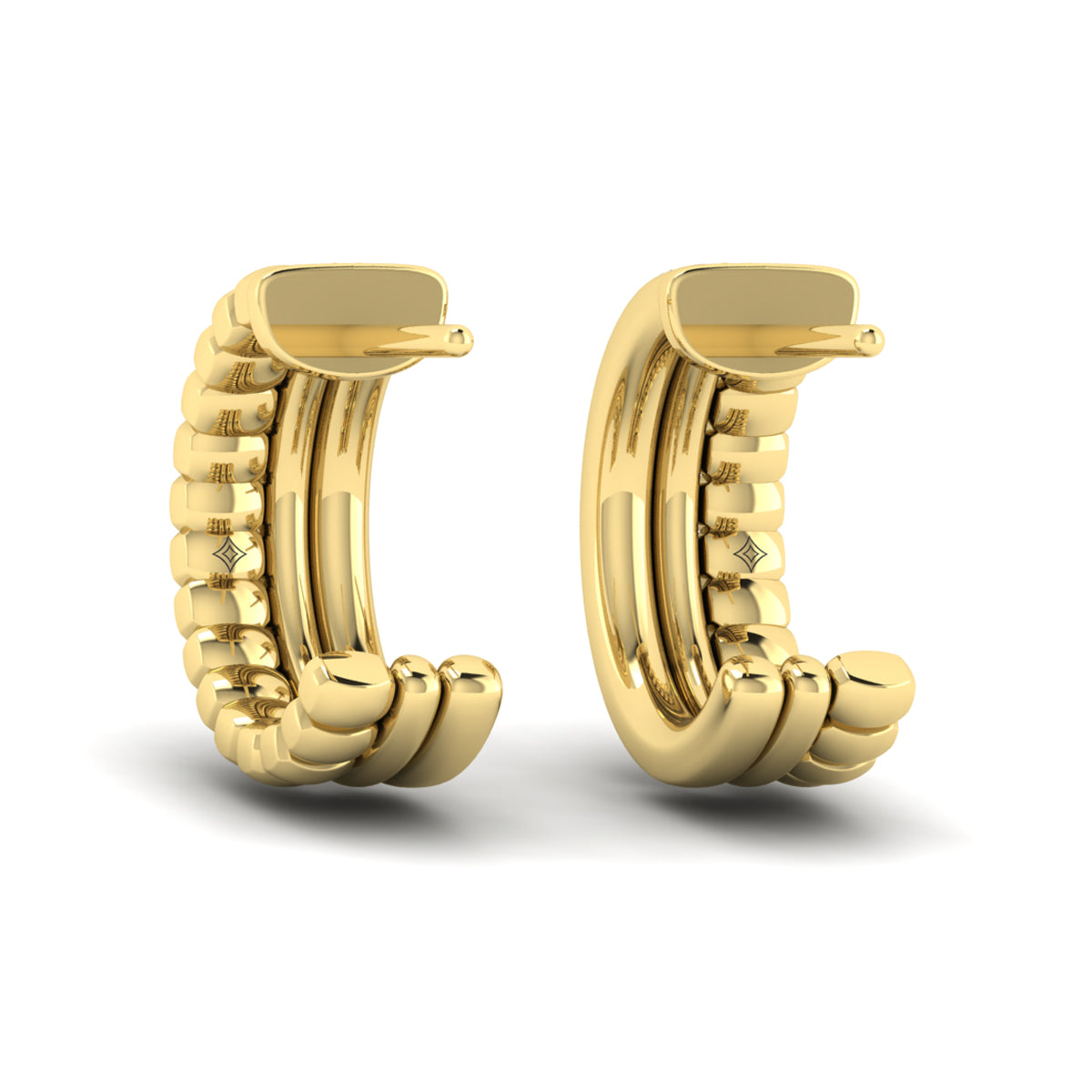 Vlora Jewels Triple Hoop Earrings, view 2