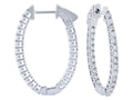 Royal Jewelry Manufacturing Diamond Hoop Earrings