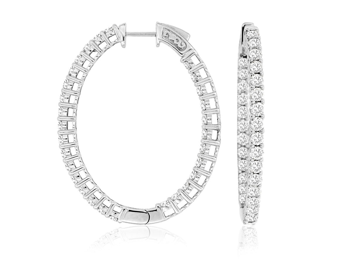 Royal Jewelry Manufacturing Diamond Hoops
