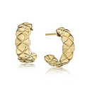 A. JAFFE Small Quilted Hoop Earrings
