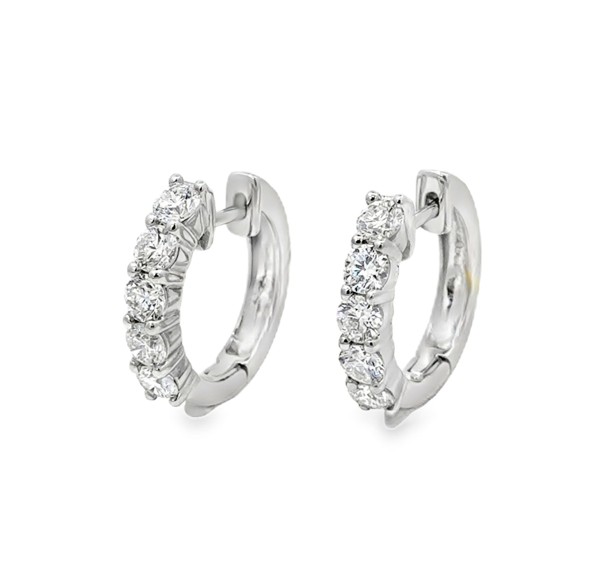 Arya's Collection Diamond Hoops