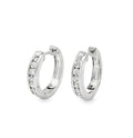 Arya's Collection Diamond Channel Hoops
