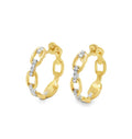 Arya's Collection Marnier Two Tone Hoops