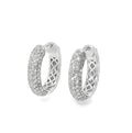 H.J. Namdar Pave Diamond Hoop Earrings
