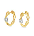 H.J. Namdar Diamond Open Link Hoops