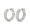 Interings Diamond Pave Inside Outside Hoops