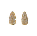 Arya's Collection Teardrop Pave Hoops