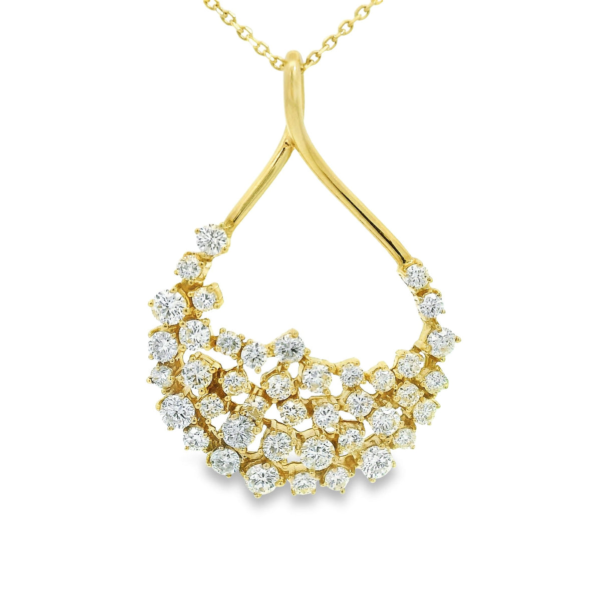 Ryan Gems Tear Drop Cluster Pendant