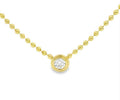 Gemma Couture Double Bezel Solitaire Pendant
