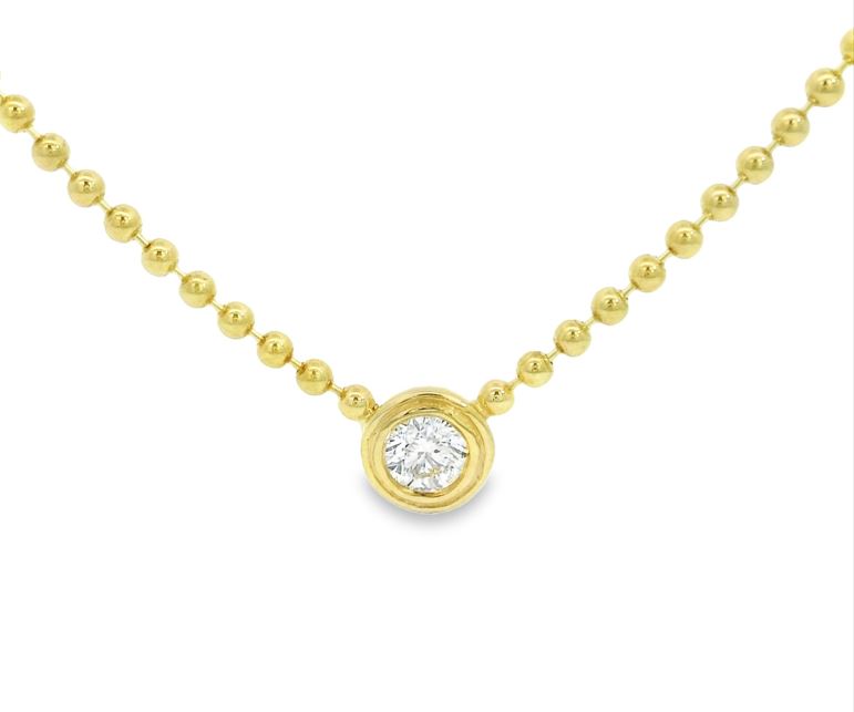 Gemma Couture Double Bezel Solitaire Pendant