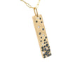 Dilamani Black and White Diamond Bar Necklace