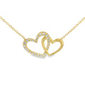 Diamond Interlocking Heart Pendant