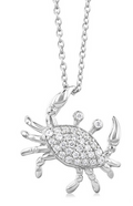Diamond Crab Pendant