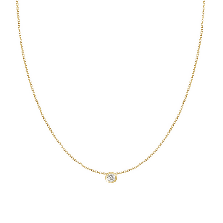 Unison Jewelry Diamond Solitaire Bezel Pendant
