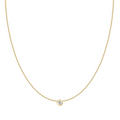 Unison Jewelry Diamond Solitaire Bezel Pendant