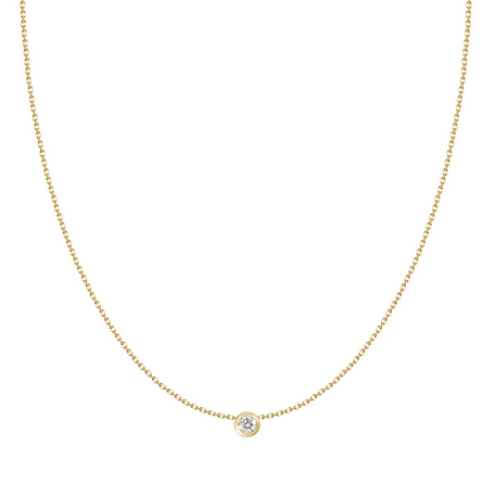Unison Jewelry Diamond Solitaire Bezel Pendant