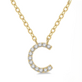 Ashi Diamond Block 'C' Initial Diamond Pendant