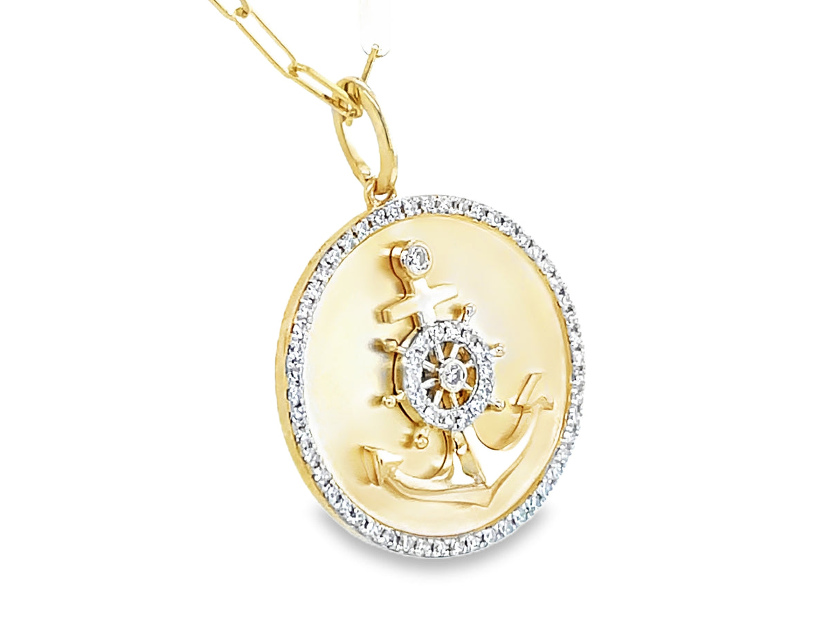 Dilamani Diamond Anchor Pendant