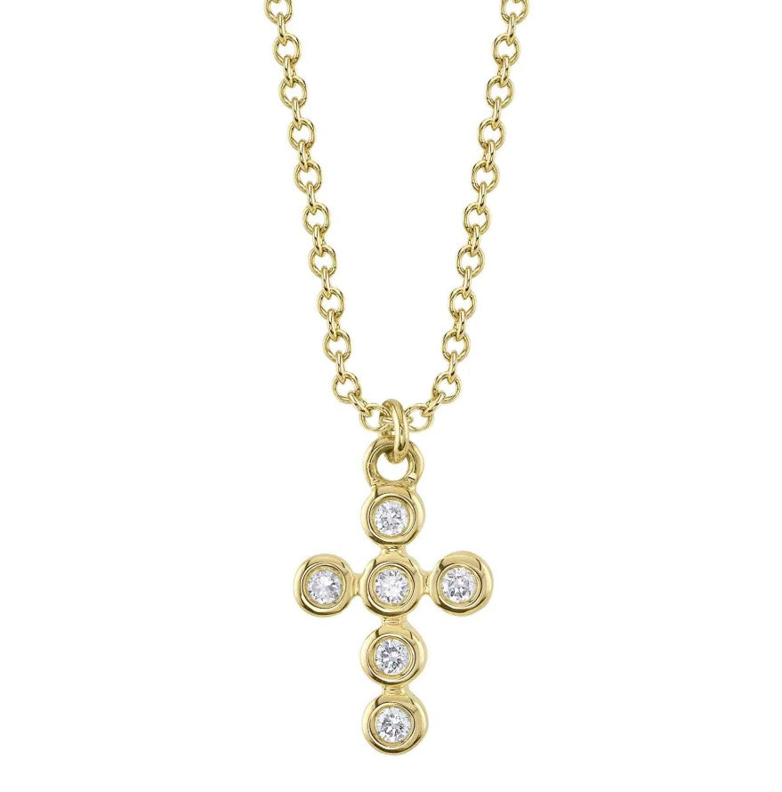 Shy Creations Bezel Diamond Cross