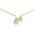 Gemma Couture Two Stone Pear Diamond Pendant