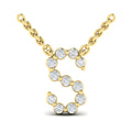 Vlora Jewels Diamond Alphabet Pendant Necklace, S