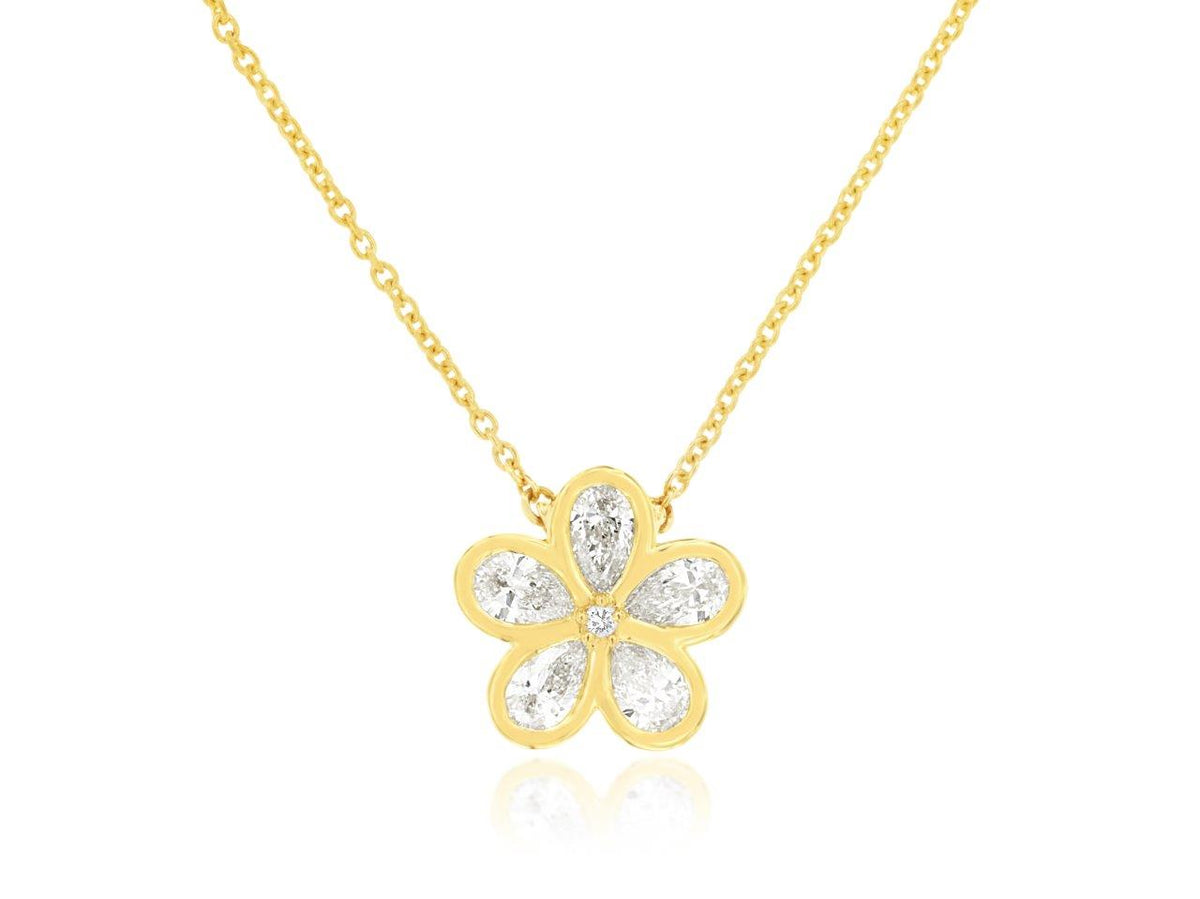 Royal Jewelry Manufacturing Diamond Flower Pendant
