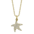Shy Creations Diamond Starfish Pendant