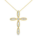 H.J. Namdar Beaded Diamond Cross