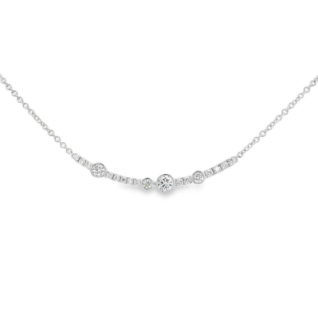 H.J. Namdar Bezel Smile Necklace