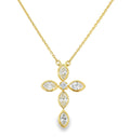 Gemma Couture Diamond Bezel Cross Pendant