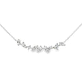 Arya's Collection Diamond Zig Zag Bar Necklace