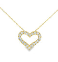 Arya's Collection Diamond Heart Pendant
