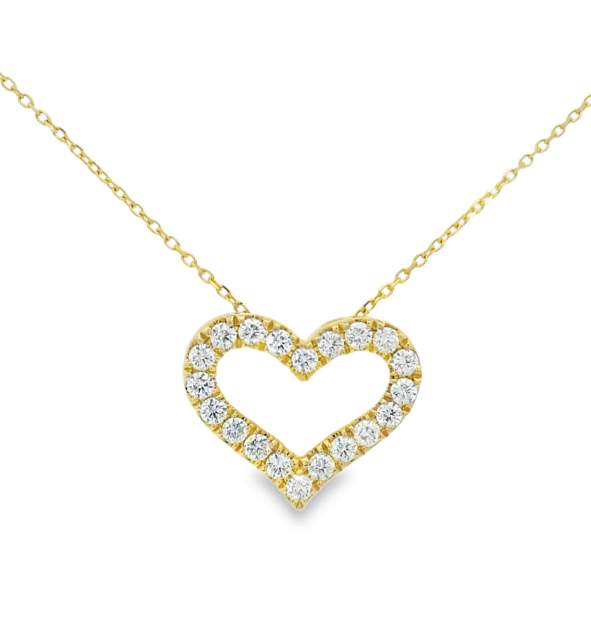 Arya's Collection Diamond Heart Pendant