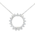 Arya's Collection Diamond Circle Pendant