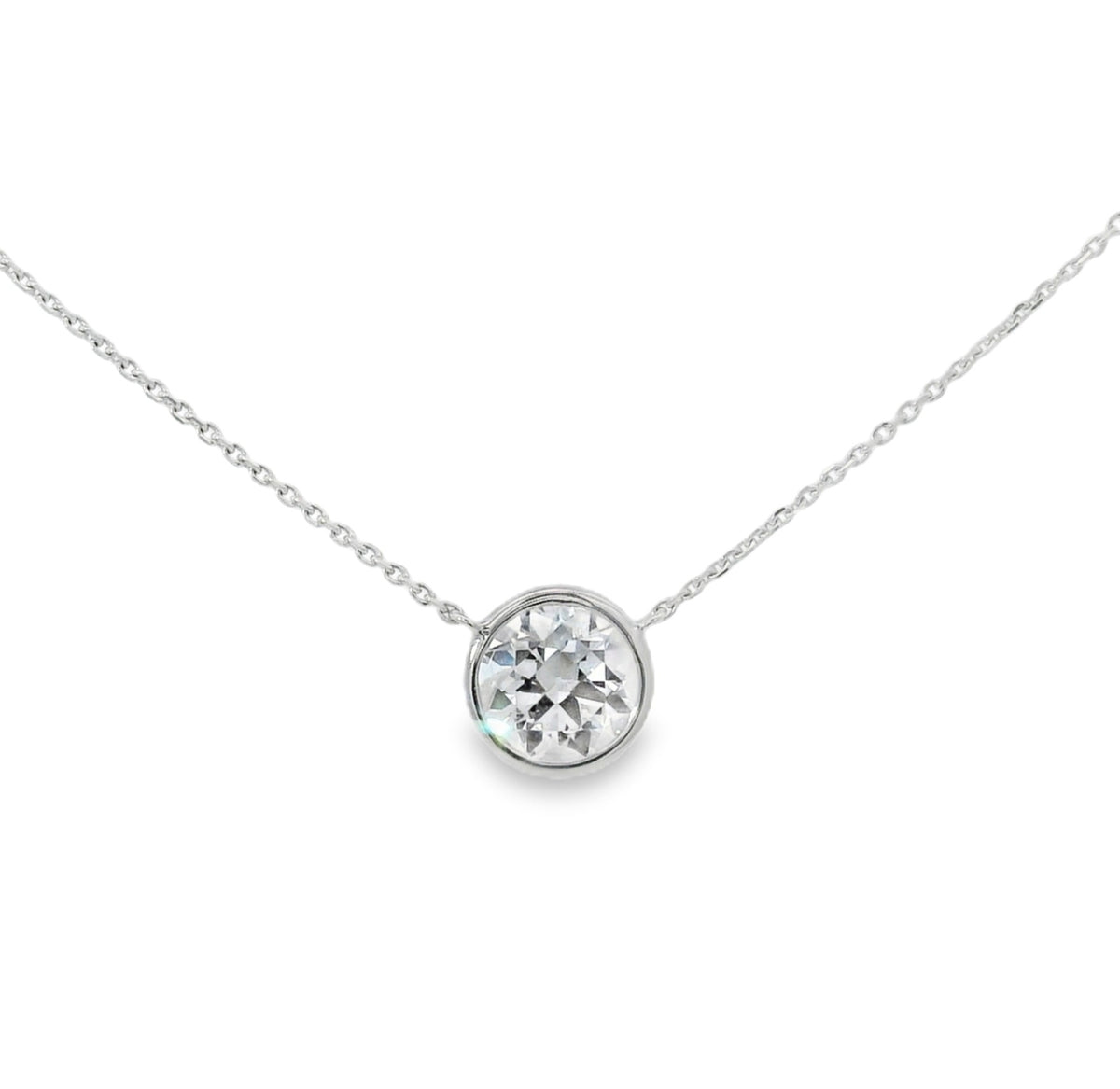 Bezel Diamond Pendant