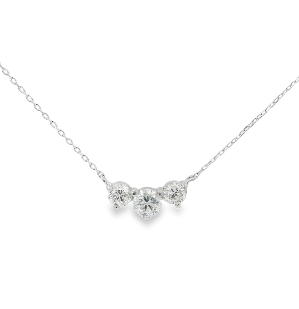 Unison Jewelry Diamond Three Stone Pendant