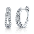 Shy Creations Diamond Oval Huggie Earrings