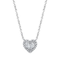 Shy Creations Pear Diamond Heart Pendant