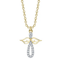 Shy Creations Diamond Angel Pendant